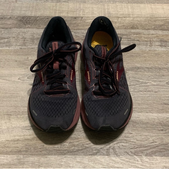 Brooks Womens Adrenaline GTS 21 1203291B050 Gray Running Shoes Sneakers Size 9 B - Picture 1 of 9